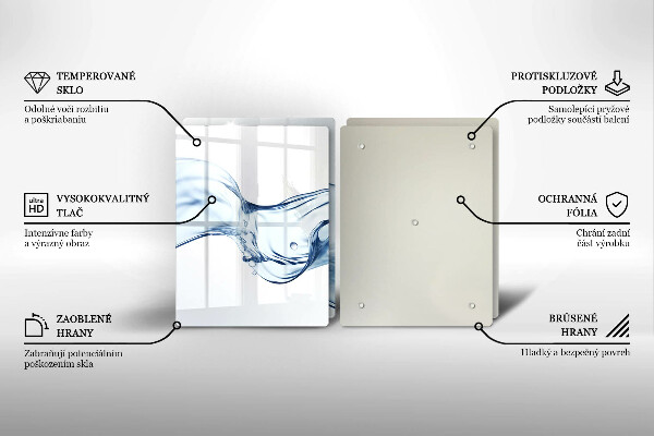 Copri piano cottura Acqua cristallina