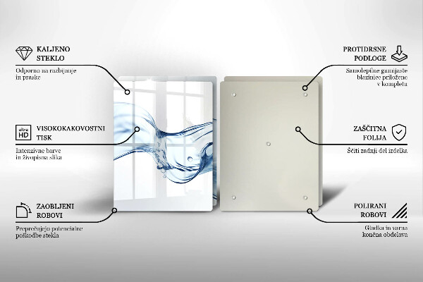 Copri piano cottura Acqua cristallina