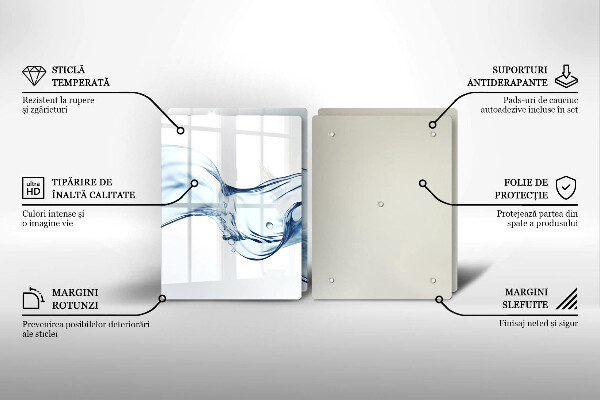 Copri piano cottura Acqua cristallina