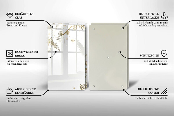 Copri piano cottura Decorazioni invernali