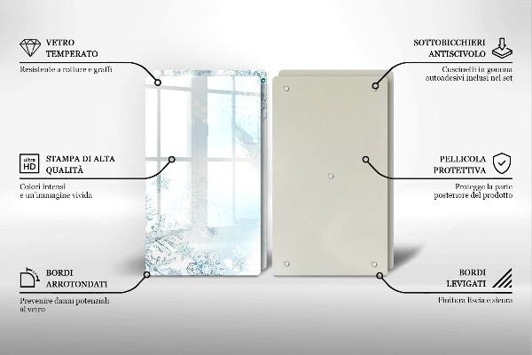 Copri piano cottura Fiocco di neve