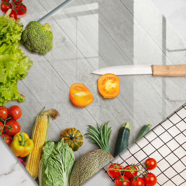 Copri piano cottura in vetro Verdure su tavole