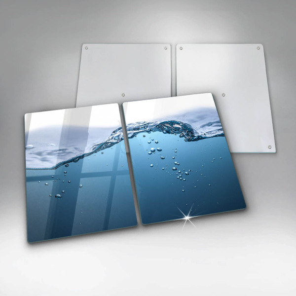 Copri piano cottura in vetro Acqua blu