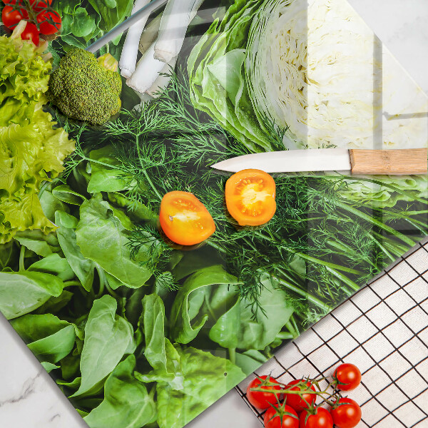 Copri piano cottura in vetro Verdure verdi