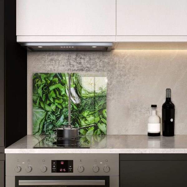 Copri piano cottura in vetro Verdure verdi