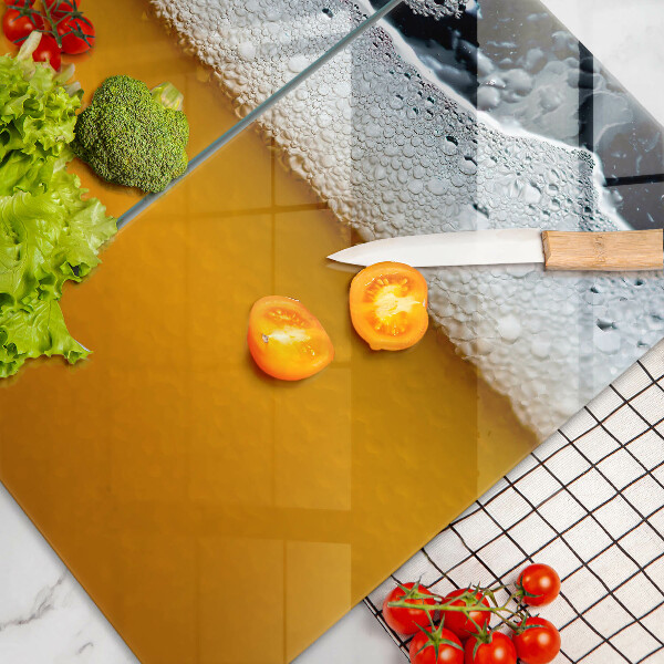 Copri piano cottura in vetro Bevi schiuma di birra