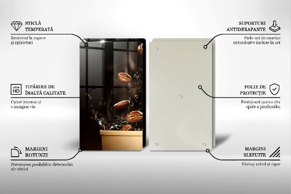 Copri piano cottura Chicchi di caffè caldi