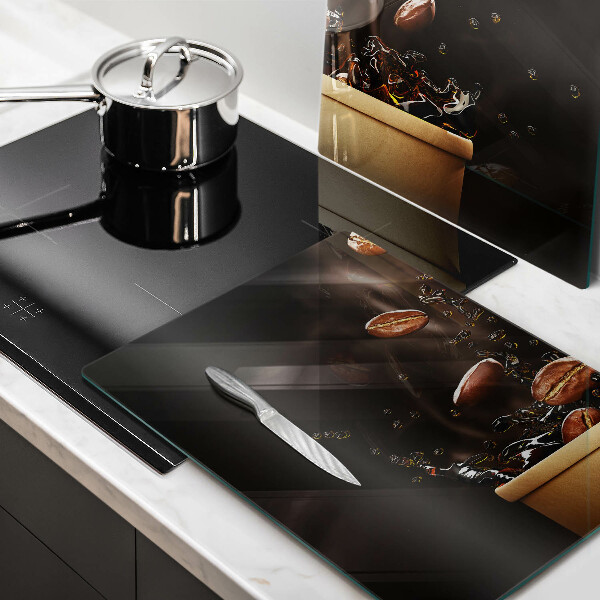 Copri piano cottura Chicchi di caffè caldi