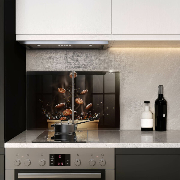 Copri piano cottura Chicchi di caffè caldi