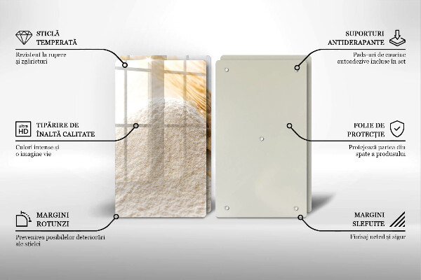 Copri piano cottura Farina e spighe di grano