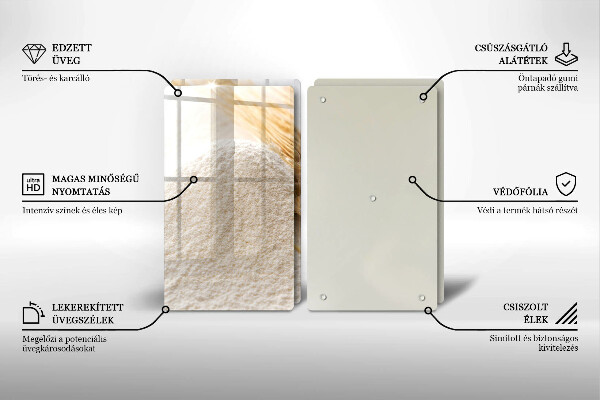 Copri piano cottura Farina e spighe di grano