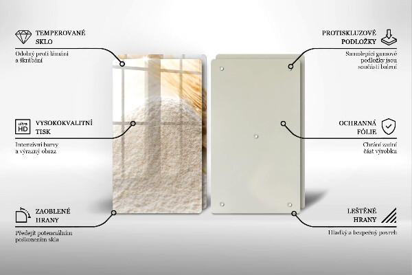 Copri piano cottura Farina e spighe di grano