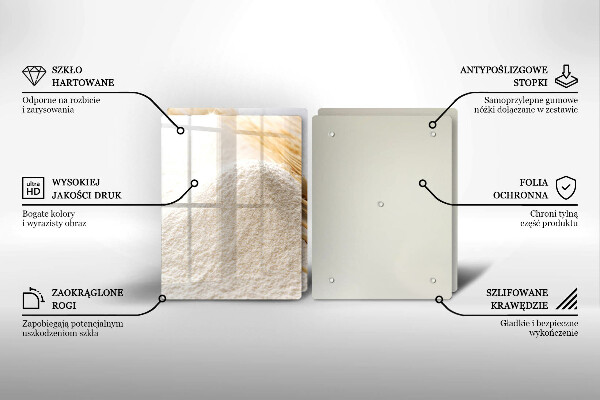 Copri piano cottura Farina e spighe di grano