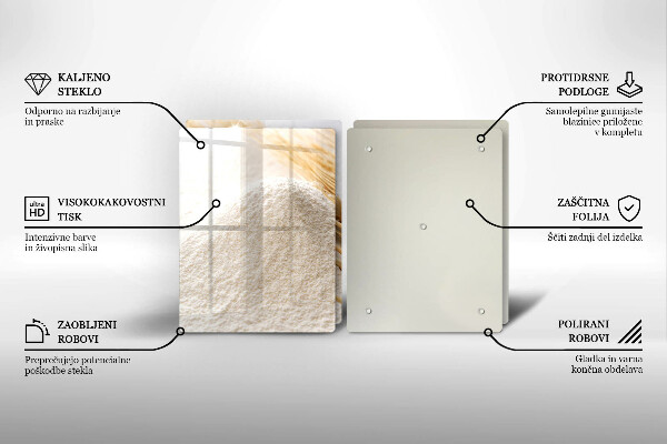 Copri piano cottura Farina e spighe di grano