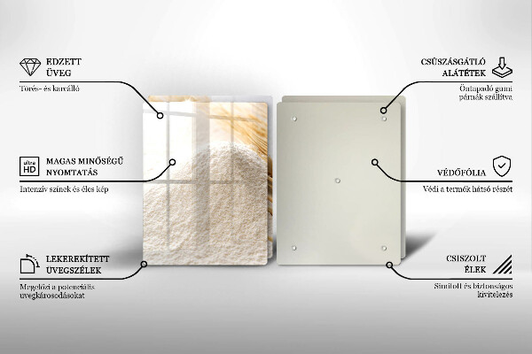 Copri piano cottura Farina e spighe di grano