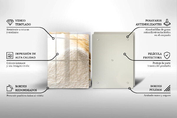 Copri piano cottura Farina e spighe di grano