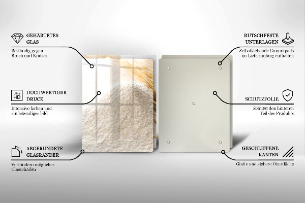 Copri piano cottura Farina e spighe di grano