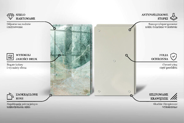 Copri piano cottura in vetro Struttura in pietra