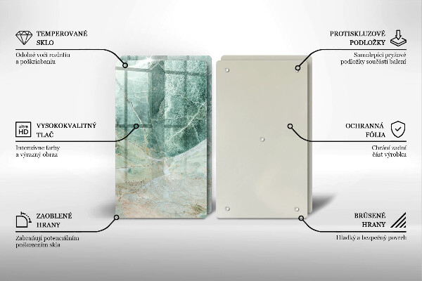 Copri piano cottura in vetro Struttura in pietra