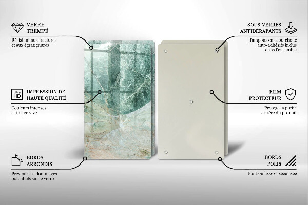 Copri piano cottura in vetro Struttura in pietra