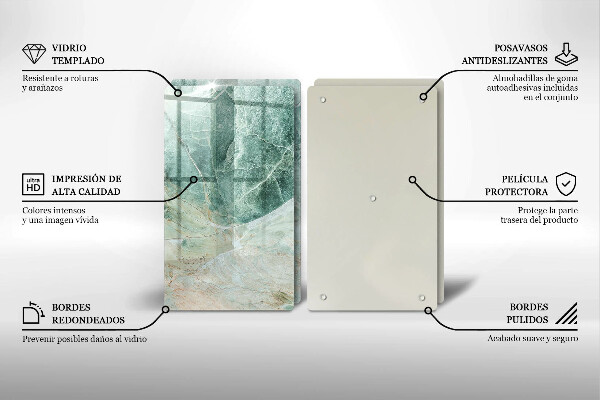 Copri piano cottura in vetro Struttura in pietra