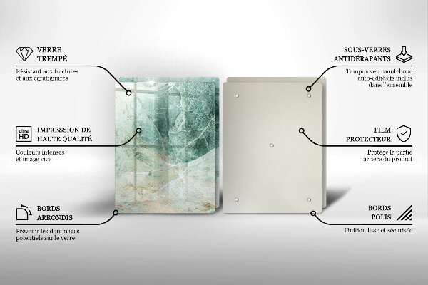 Copri piano cottura in vetro Struttura in pietra