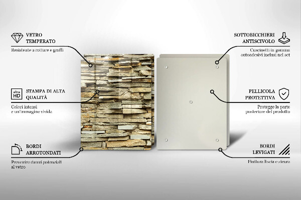 Copertura piano cottura Pietre decorative