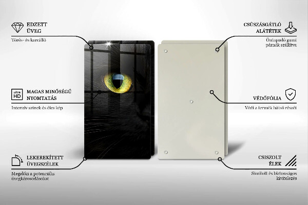 Copertura piano cottura Occhi di gatto animale