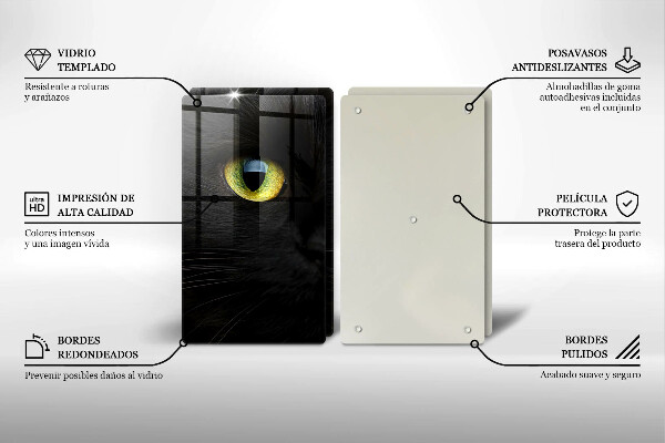 Copertura piano cottura Occhi di gatto animale