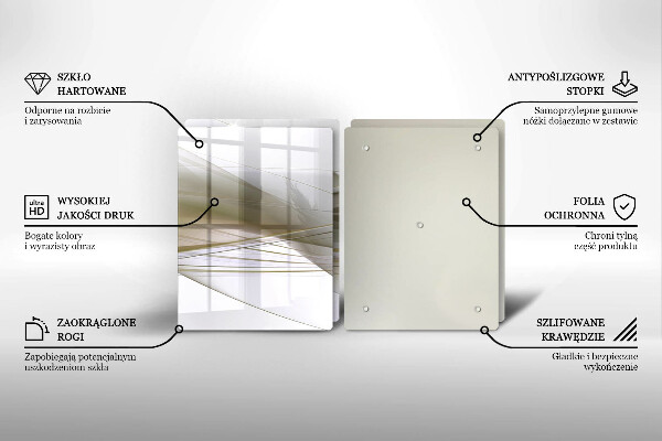 Copertura piano cottura Disegno di linee astratte