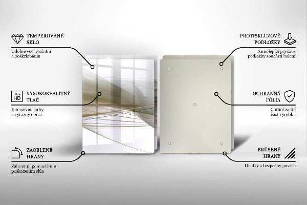 Copertura piano cottura Disegno di linee astratte
