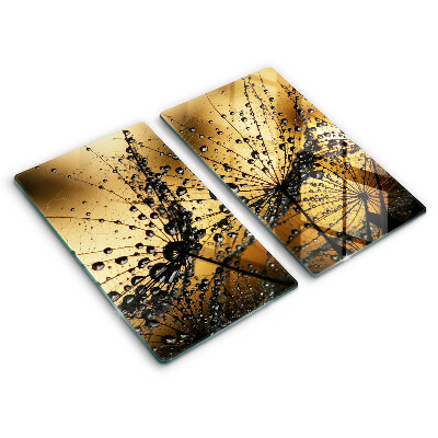 Copri piano cottura in vetro Rugiada e denti di leone