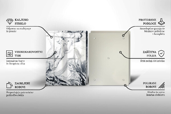 Copri piano cottura in vetro Astrazione dell'inchiostro