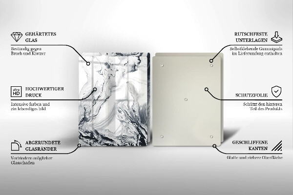 Copri piano cottura in vetro Astrazione dell'inchiostro