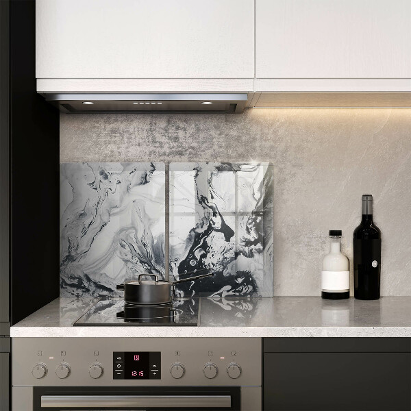 Copri piano cottura in vetro Astrazione dell'inchiostro