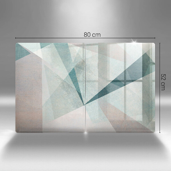 Copri piano cottura in vetro Astrazione tagliente