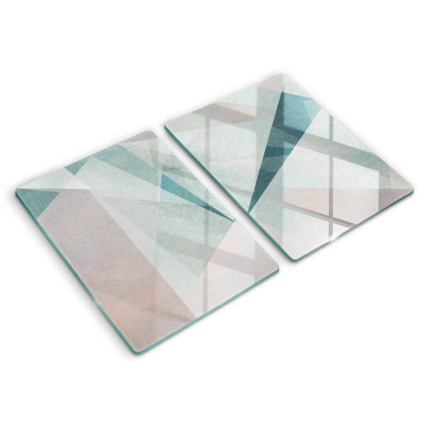 Copri piano cottura in vetro Astrazione tagliente