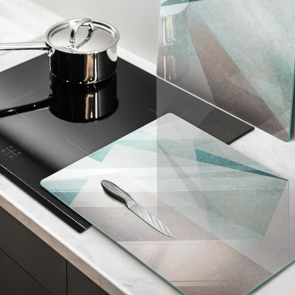 Copri piano cottura in vetro Astrazione tagliente