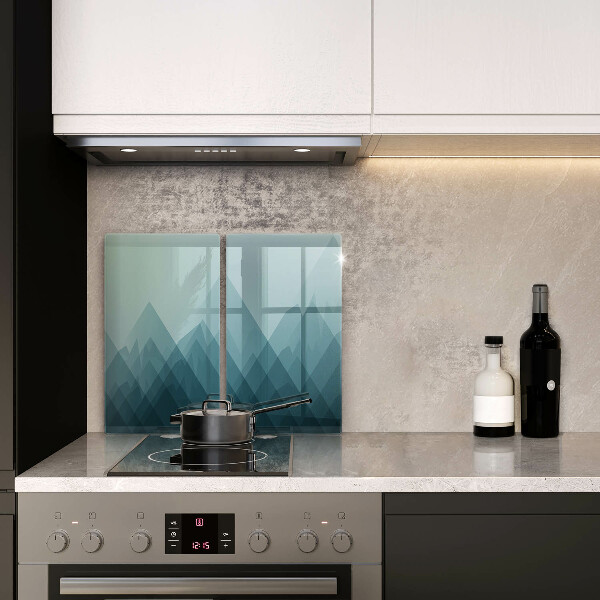Copri piano cottura in vetro Montagne astratte