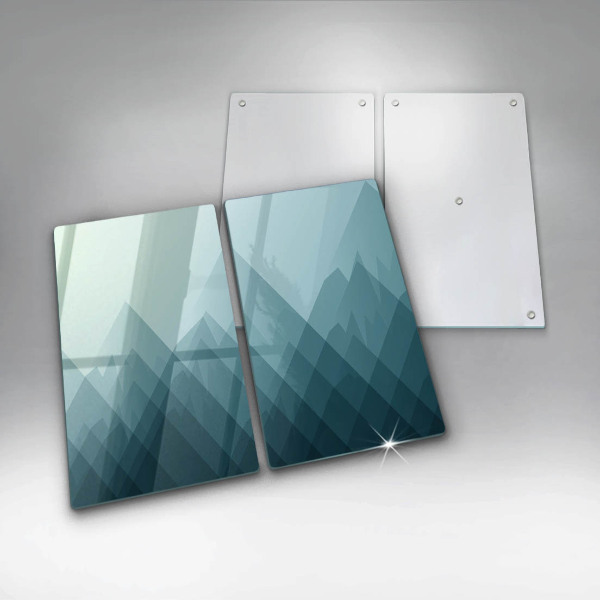 Copri piano cottura in vetro Montagne astratte