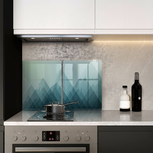 Copri piano cottura in vetro Montagne astratte
