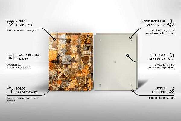 Copertura piano cottura Modello senza giunture di figure geometriche