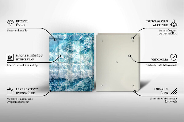 Copertura piano cottura Onde dell'acqua di mare