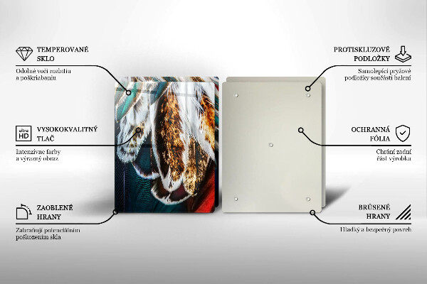 Copertura piano cottura Piume di uccelli boho