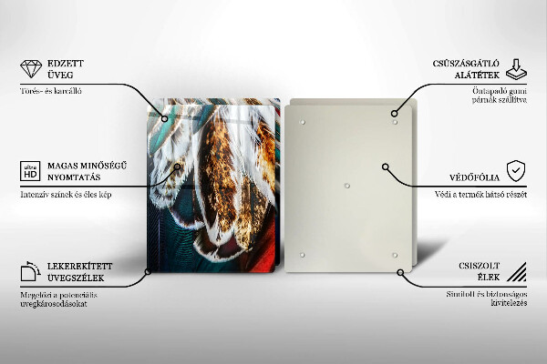 Copertura piano cottura Piume di uccelli boho