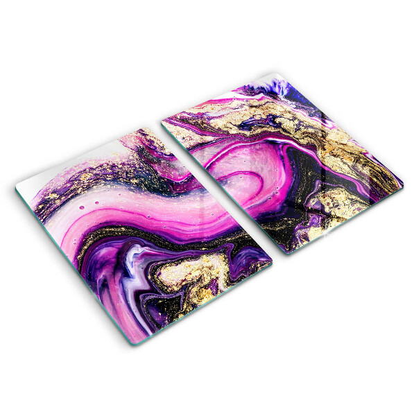 Copri piano cottura Oro di disegno astratto