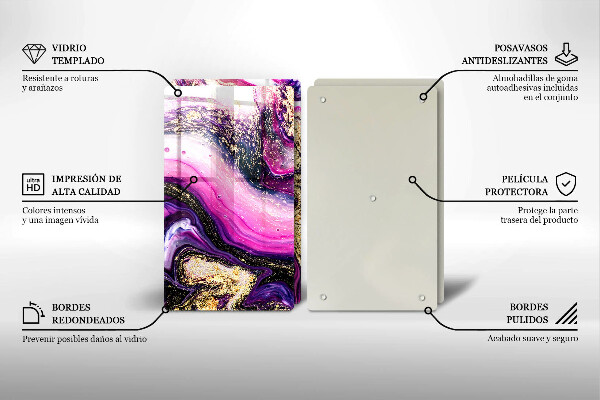 Copri piano cottura Oro di disegno astratto