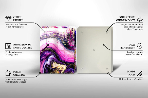 Copri piano cottura Oro di disegno astratto