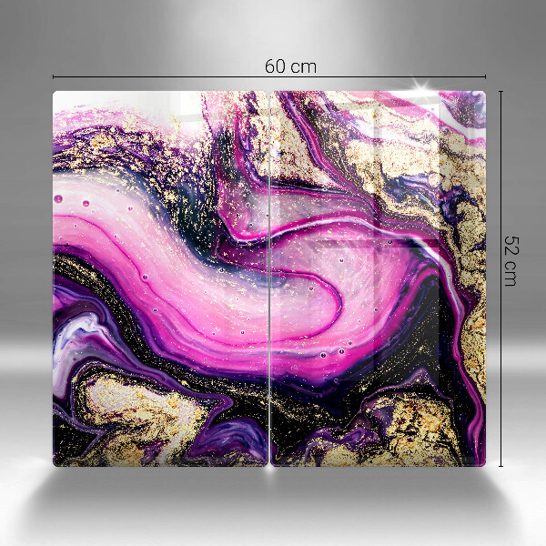 Copri piano cottura Oro di disegno astratto