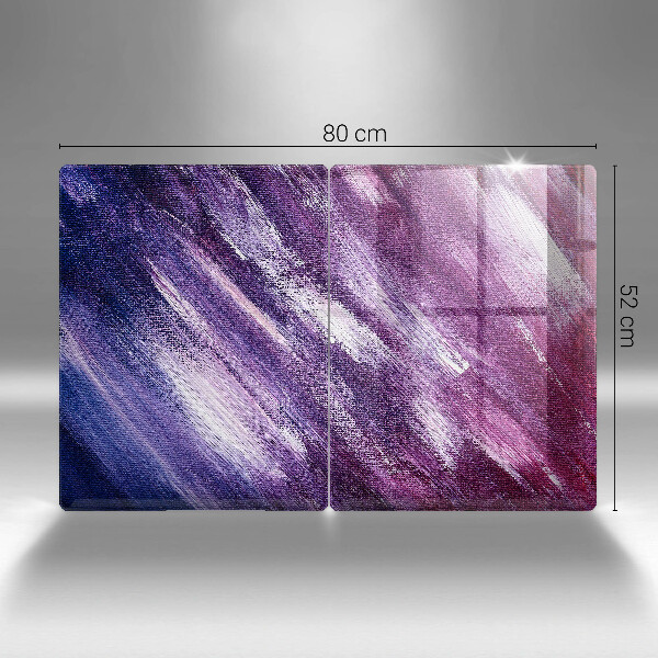 Copri piano cottura in vetro Dipingi l'astrazione